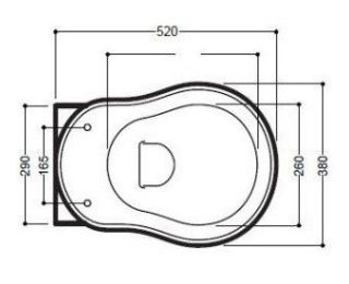Сиденье для унитаза Kerasan Retro 108840 с крышкой орех